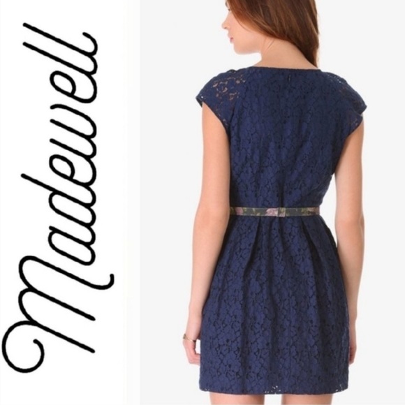MADEWELL Navy Lace Dress - Picture 2 of 7